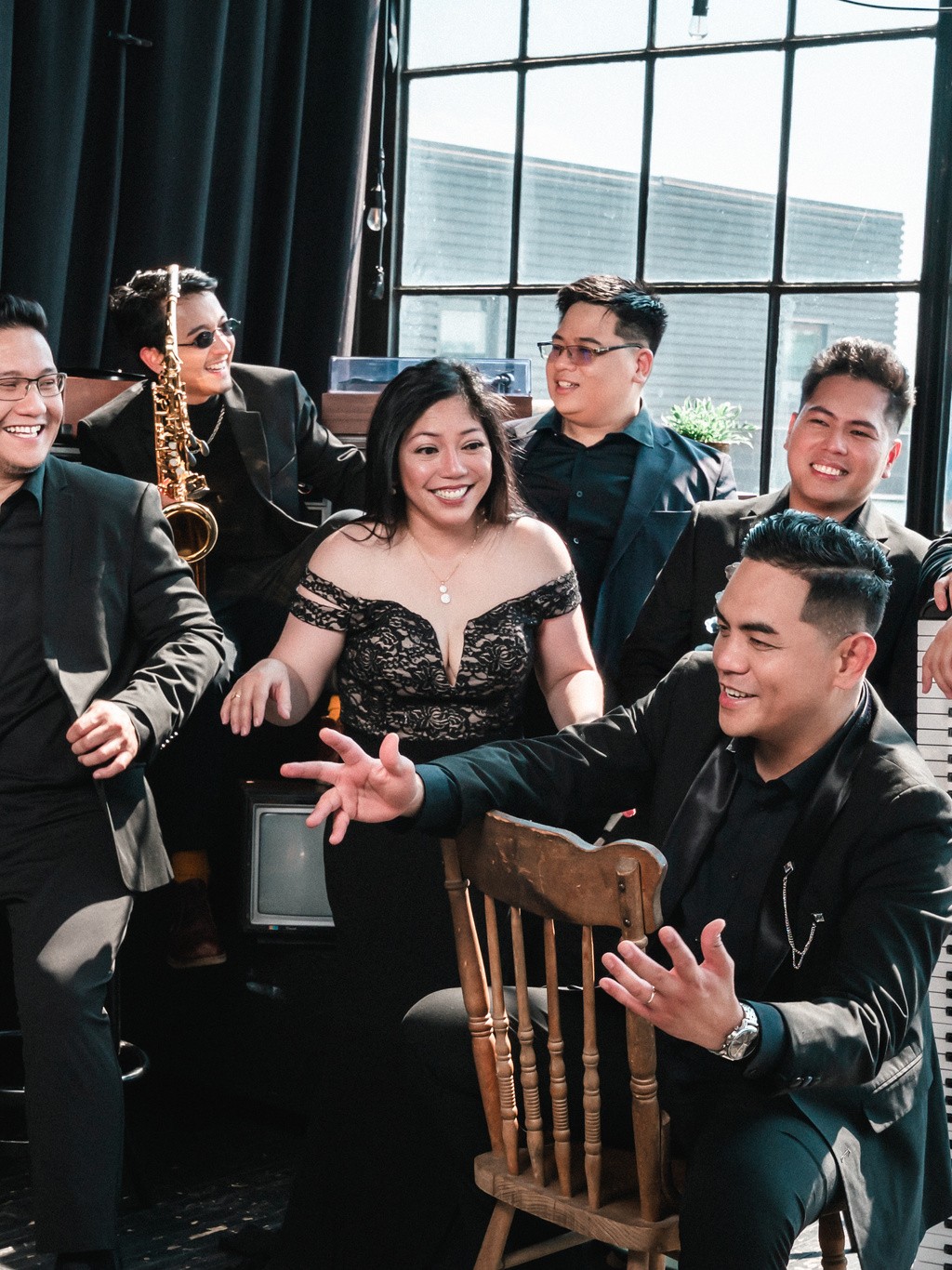 Live wedding band performing at a Toronto wedding reception