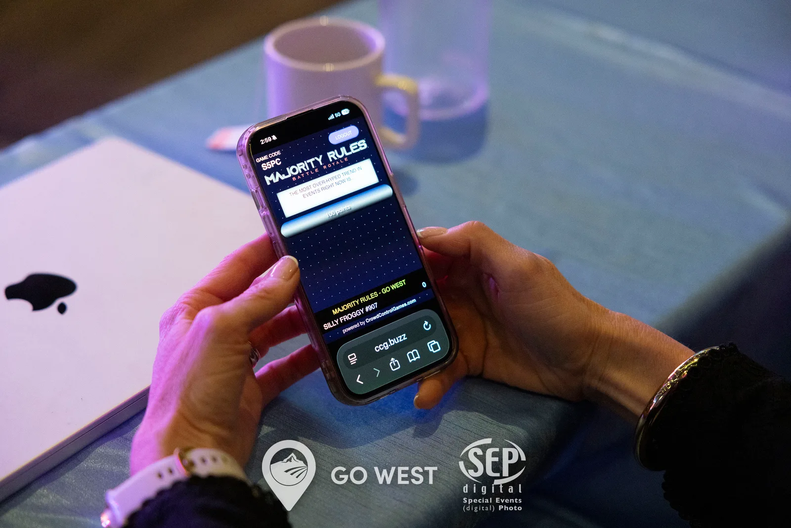 Majority Rules corporate game show Toronto with phone-based voting