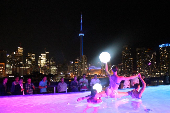Pool Dancers at the Thompson Hotel Rooftop