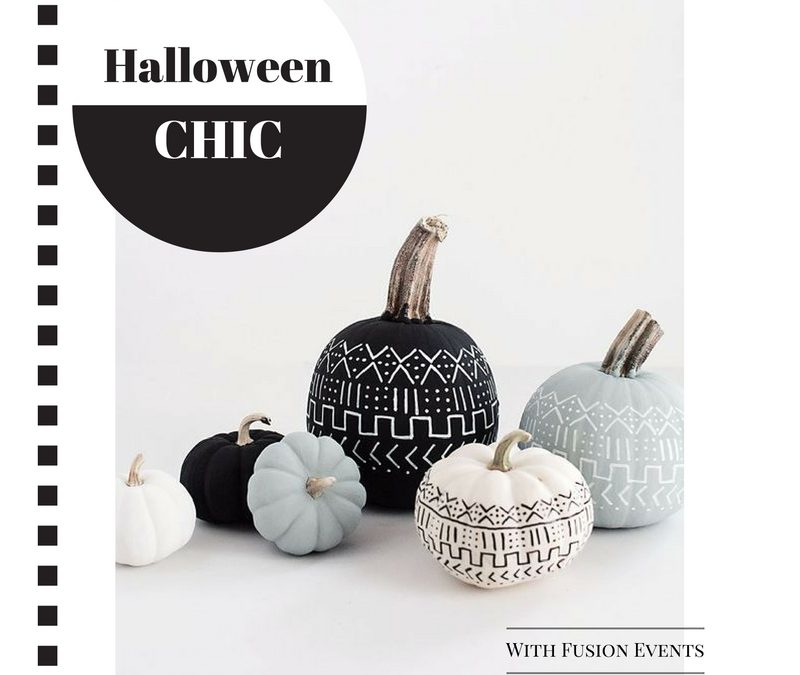 "Halloween Chic" with various pumpkins designed